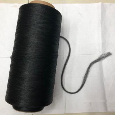 China Acid Resistant Polypropylene PP BCF Black 1400D Yarn For Weatherstrip for sale