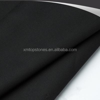 Cina Plain/Poly Black Wool 20/80 Mens Suit Fabric Italian Style In Stock in vendita