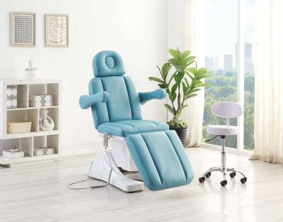 China Modern Factory Made Hair Salon Used Electric Facial Chairs Reclining 3 Motors Massage Couch Pedicure Chairs for sale