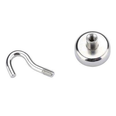 China Industrial Large Strength Neodymium Magnet Holder Key Purse Magnetic Magnetic Hooks Strong Magnet Holder for sale