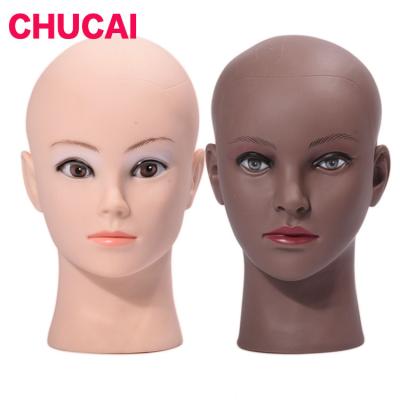 China With head jewelry African European and American model wig hair cap display head body skin color model hairstyle modeling head for sale