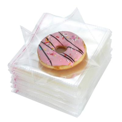 China Customized Size Food Grade Bags Disposable Self Adhesive Packaging Cellophane OPP Clear Transparent Bag With Logo for sale