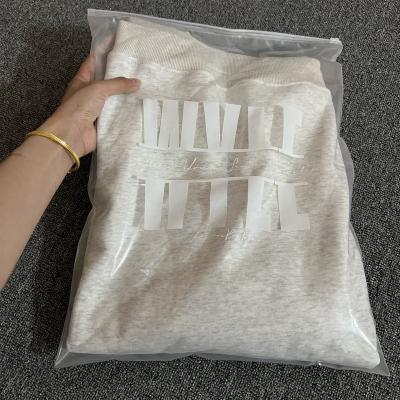 China Recyclable Plastic Shipping Sealed Clear Underwear Knock Out Reusable Clear Storage Home Clothes Packaging Zipper Bag for sale