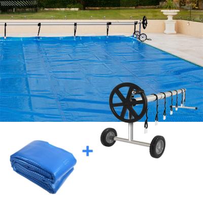 China Retractable Roller Eco-friendly Pool Cover Solar Pool Cover Roller for sale