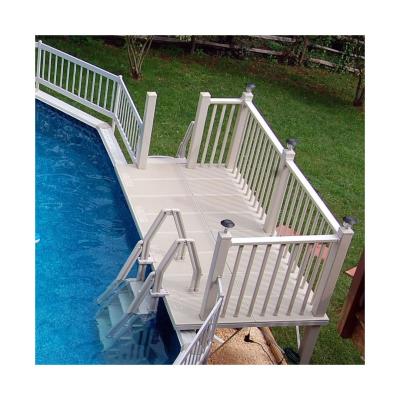 China Cheap Hot Selling High Quality PVC Above Easily Assembled Round Pool Fence For Swimming Pool for sale