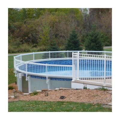 China Customized Easily Assembled Sturdy Temporary White Child Safety Swimming Pool Safety Fence With Weight for sale