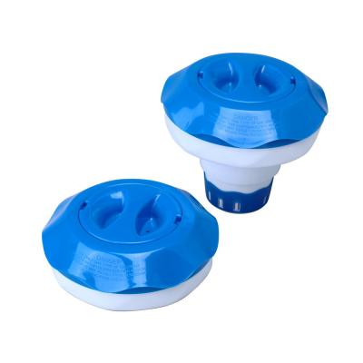 China Eco-friendly Wholesale Plastic Folding Floating Swimming Pool Chlorine Dispenser For 1.25 Inch Tables for sale