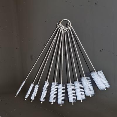 China Viable Collapsible Reusable Stainless Steel Straw Bottle Cleaning Brush for sale