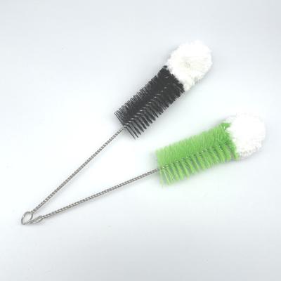 China Factory Stocked Wholesale Stainless Pipe Cleaning Tube Sweep Cleaning Tools Sweep Milk Bottle Brush for sale