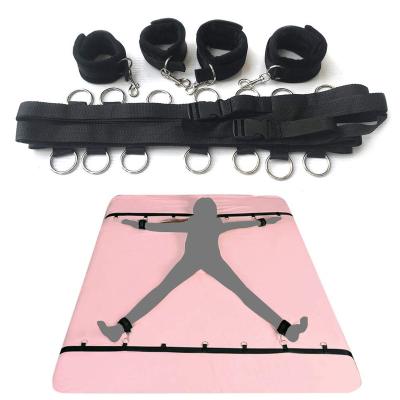 China Bondage Fun Wholesale Sexy Leather Body Bed Restraints Individual BDSM Bondage Set Sex Toys For Couples BDSM Bondage Fetish Kit for sale