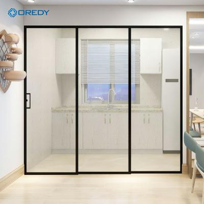 China Modern OREDY high quality customizable manual conductive sliding door for balcony sliding door for sale