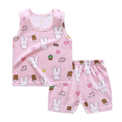 China 2021 Summer Kids Fashion Short Sleeve + 2 Piece Shorts Set 8 for sale