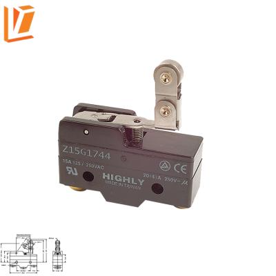 China Car Electronic Hardware Z15G1744 Short Action Switch Roll Lever Micro Switch/Screw/Hinge Enec Switch for sale