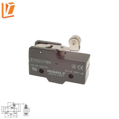 China Car hardware Z15G1704 short hinge roller lever electronic micro enec t85 16a switch for sale