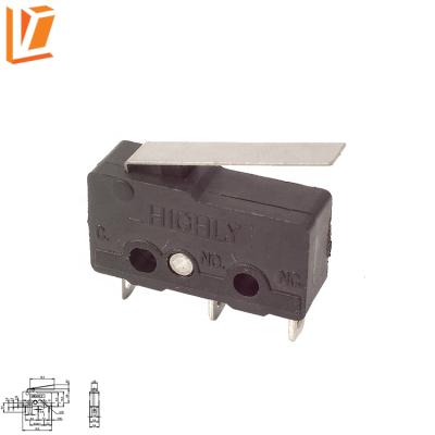 China Juice Maker SS0502-A Micro Hinge Lever Limit Switch for sale