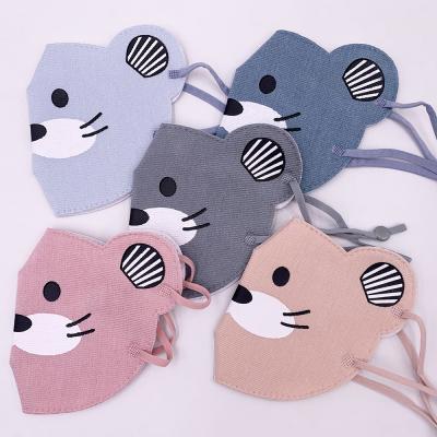 China Multi-colors fashion 3D wear face maskes cotton animal washable reusable kids face maskes for child for sale