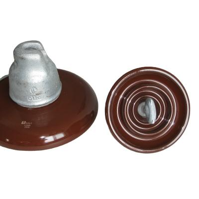 China 11 KV 52-3 Porcelain Disc Suspension Insulator ANSI Size Voltage for sale