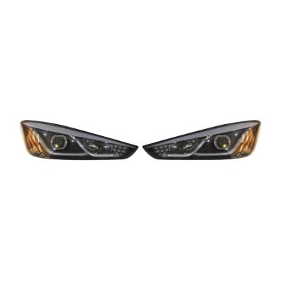 China Plastic High Quality Auto LED Headlight County Bus Universal Combined Head Lamp for sale