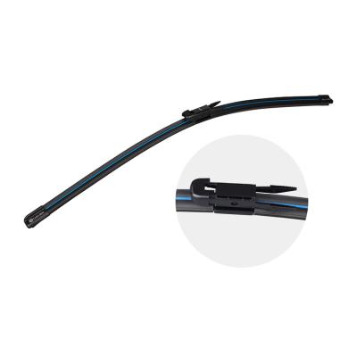 China High Quality Flat Car Rain Cleaning Window Glass Rubber Boneless Wiper Blade +Metal for sale