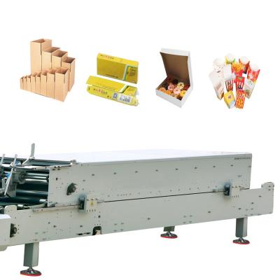 China High End Automatic Food Corner 4/6 Cosmetic Mono Paper Envelope Erecting Folder Gluer Machine for sale