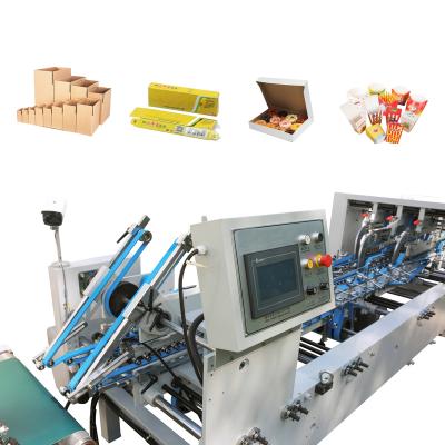 China Automatic Food Paper Product Making Machinery Crash Lock Bottom Folding Gluing Machine For Cardboard Boxes for sale