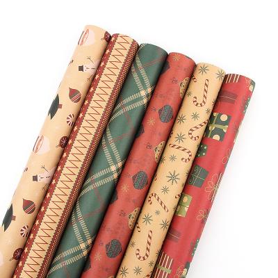 China Hot Wholesale Recycled Tissue Paper Roll Gift Wrap Christmas New Year Custom Wrapping for sale