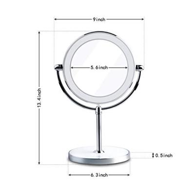 China 2020 modern stylish double-sided makeup table double side cosmetic mirror for sale