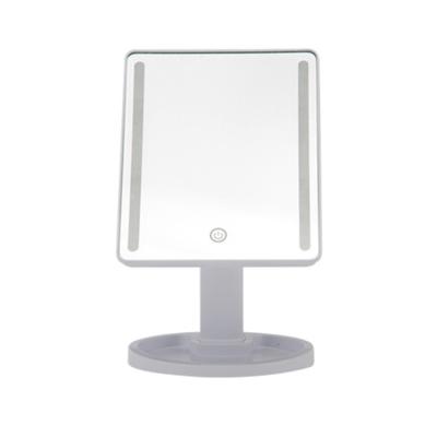 China LED Lighted Lighted Vanity Mirror Natural Illuminated Light Makeup Mirror With Adjustable 3.5 Inch 10x Magnification Spot for sale