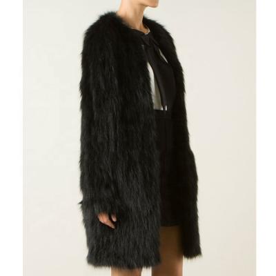 China YR291 New Fashion Breathable Classic For Fur Hand Knit Fur Coat Good Quality Hand Made Coat for sale