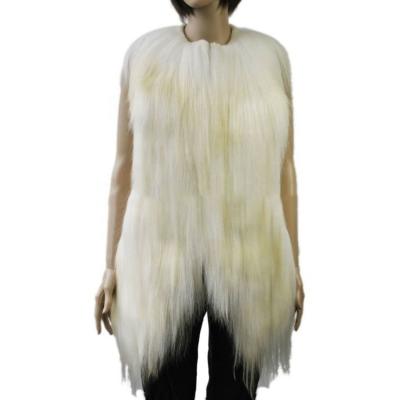 China YR196 Breathable Real Goat Sheep Women Stylish Fur Vest Could Be Customize for sale