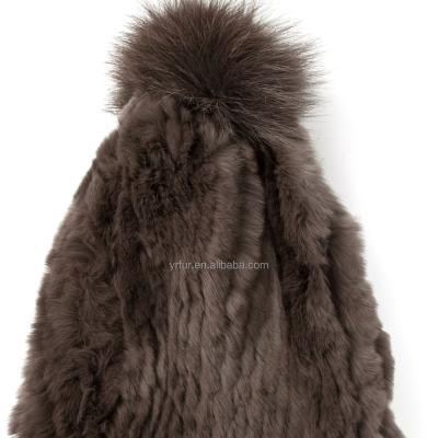 China Hot Sale YR315 JOINT Rex Rabbit Fur Hat Raccoon Fur Pom Poms for sale