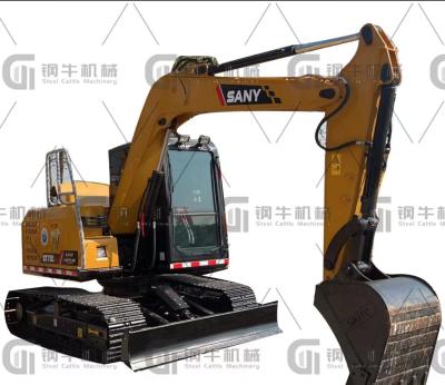 China 7.5t Gebrauchtes Minibagger SY75C Sanyi Gebrauchtbaumaschinen zu verkaufen