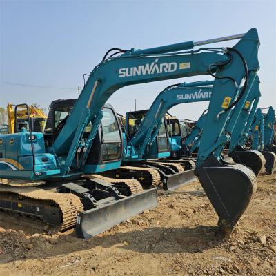 China High Efficiency Gebraucht Baggergergeräte Sunward Swe90e Crawler Bagger zu verkaufen