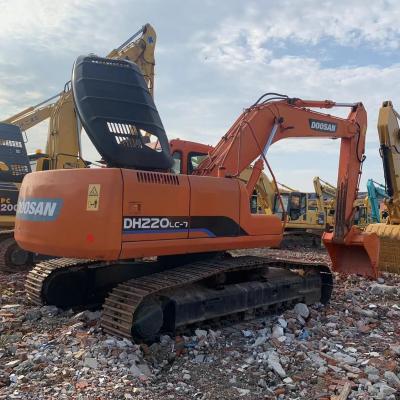 Cina 108kw Used Doosan Excavator Crawler Doosan DH220LC-7 di seconda mano in vendita