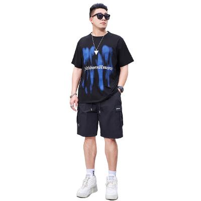 China QUICK DRY Men's Luxury Suit Shorts And Hoodie Set Men Shorts And Oversized T Shirt Set for sale