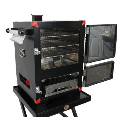 China OEM ODM Charcoal BBQ Grill Camp Chef Offset Pellet Meat Smoker Easily Assembled Outdoor Vertical Cart for sale