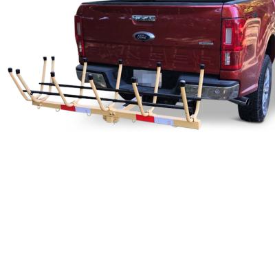 China New stainless steel cargo steel rear mounted transport bracket rear hitch mountedcarrier for sale