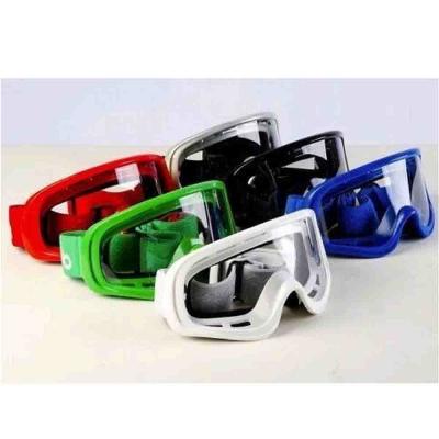 China Gafas únicas del motocrós del diseño, vidrios antideslumbrantes coloridos de encargo de la motocicleta en venta