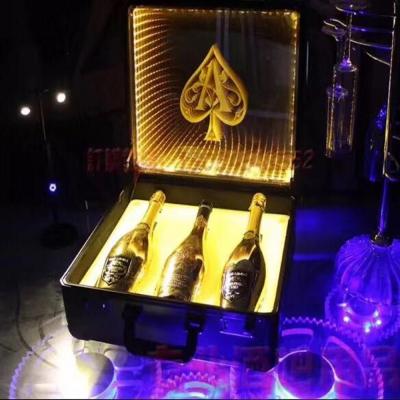 China Highlight For Your Bottle Or Bar Highlight For Your Hot Scoops Box Packed Glowing 3D Wine One 2021 Bottle Color Swap Or Bar Sale Bar Night Beach 3 Scoops A Bin wine rack case for sale