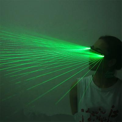 China Super Light Green Party Multiline Super Bright Multiline Sunglasses Beams Stage Dance Light Green Multiline Glass Laser Beams Beams For LED Light Up Costumes for sale