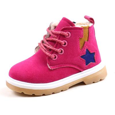 China 2019 Winter Fur Boots Anti-Smell Anti-Smell Boots For Kids Boys Girls Children High Ankle Cold Proof Red Pink Boots for sale