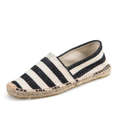 China Cheap Custom Spain Style Jute Stripe Anti-Smell Anti-Smell Zapatos Mayorista Unique Price Slip On Fashion Homme Women Men Les Sandal Sneakers for sale