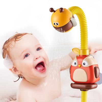 China Electric Bath Toy New Model Cute Owl Kids Water Spray Toddler Baby Bath Toys For Child for sale