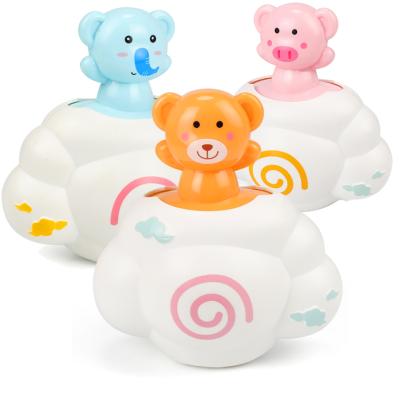 China Kids Sprinkle Squirt White Cloud Toy Bath For Toddlers Cloud Bathtub And Rain Toys Pool Bath Time Toys Gift (Elephant, Bear, Pig) for sale