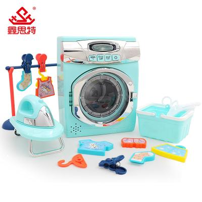 China Eco-friendly non-toxic newcomer pretend play washing machine 2020 newest design kitchen set toy for sale