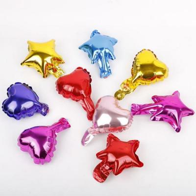 China Foil 5 Inch, 10 Inch, 18 Inch Multi Colors Star Heart Shape Foil Balloon For Wedding Birthday Christmas Barchelorette Party Decoration for sale