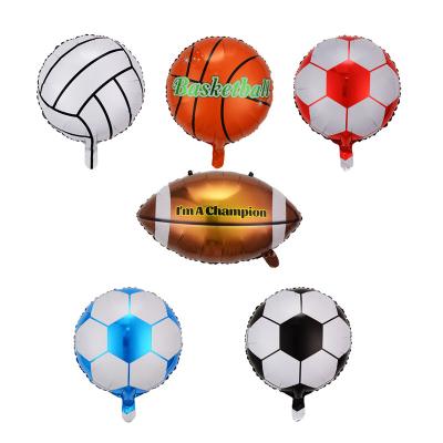 China Word Cup Theme Party Bar Decoration Soccer Football Basketball Foil Balloon Word Cup Theme Party Bar Decoration Football Foil Balloon for sale