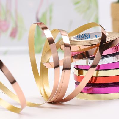 China 10 Meters Glitter Color Metallic Foil Ribbon For Gift Wrapping Balloon Birthday Wedding Party Present Wrapping Decoration for sale