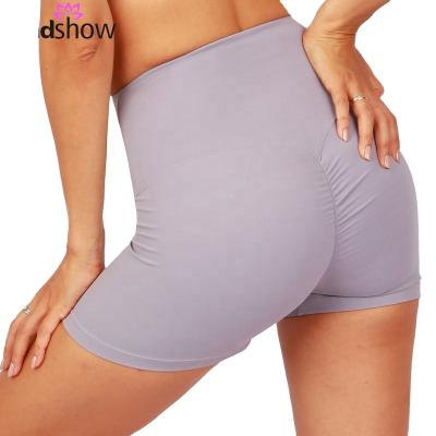 China Breathable high waist ladies gym wear crack! crack! Butt Briefs Plus Size Womens Biker Shorts Lounge Wear for sale