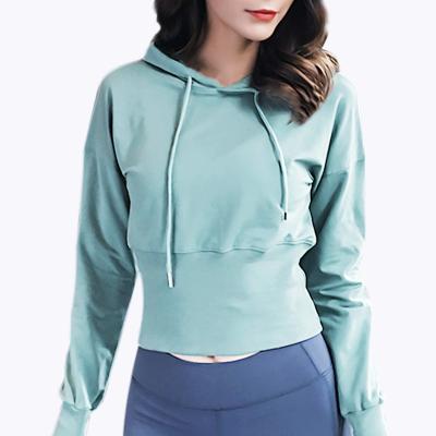 China Top custom hoodie printing women hoodie fashion women fit crop thin antibacterial soft hoody sweater for sale